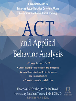 cover image of ACT and Applied Behavior Analysis